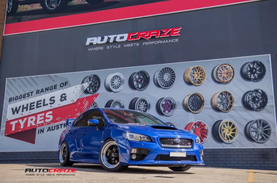 SUBARU WRX RS1 BLACK MACHINED LIP